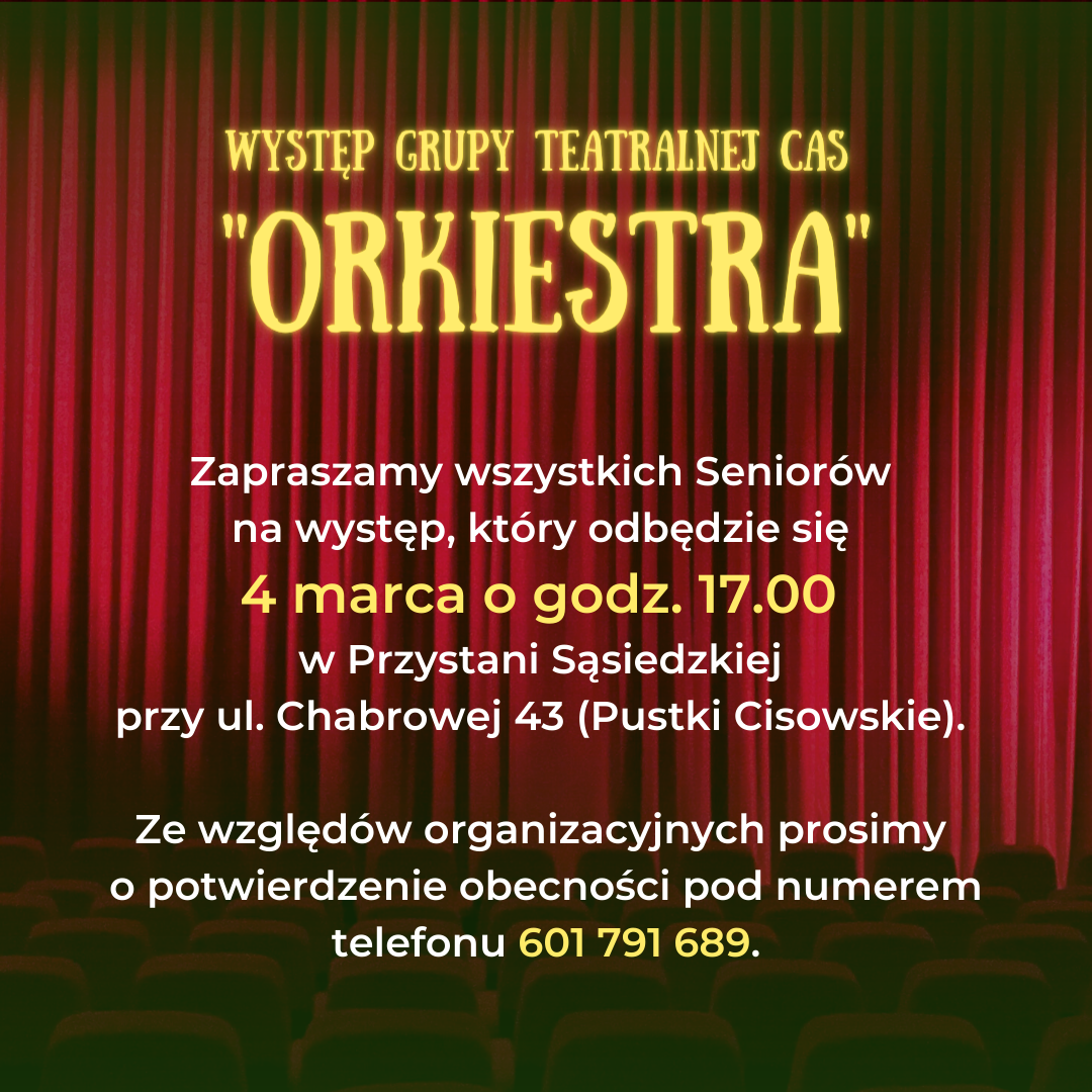4.03.2023 orkiestra zaproszenie